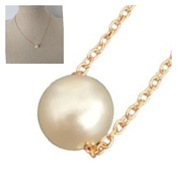 Floating Faux Pearl Necklace for Girls – Bat Mitzvah, Sweet 16, Birthday Gift - Picture 1 of 11